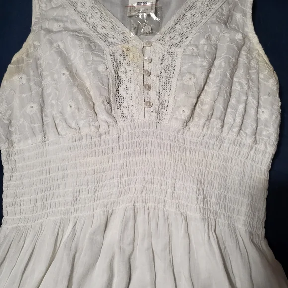 Boho Cotton Midi-length Dress - Picture 3 of 6